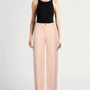 LOULOU DE SAISON
Peran woven straight-leg pants Cream Rose